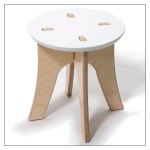 OFFI Furniture - Snap Stool, White Mag Table